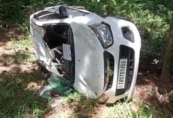 2 critically injured after Vehicle fell down into 50 feet deep ditch in Melaghar 2 critically injured after Vehicle fell down into 50 feet deep ditch in Melaghar